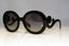PRADA Womens Baroque Designer Sunglasses Black Round SPR 27N 1AB-3M1 17134