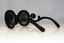 PRADA Womens Baroque Designer Sunglasses Black Round SPR 27N 1AB-3M1 17134