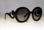 PRADA Womens Baroque Designer Sunglasses Black Round SPR 27N 1AB-3M1 17134