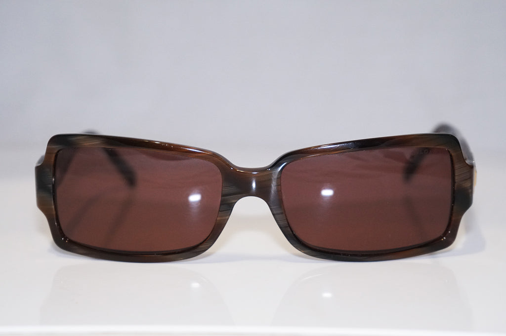 BVLGARI Vintage Womens Designer Sunglasses Brown Rectangle 830 591 3 14537