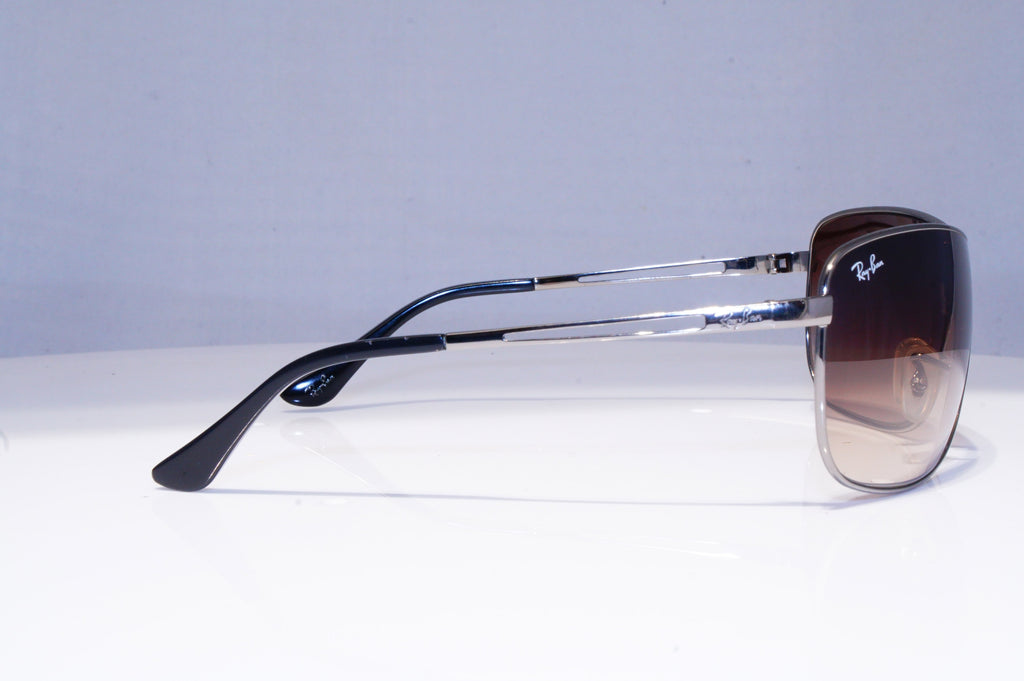 RAY-BAN Mens Designer Sunglasses Silver Shield RB 3466 004/13 20364