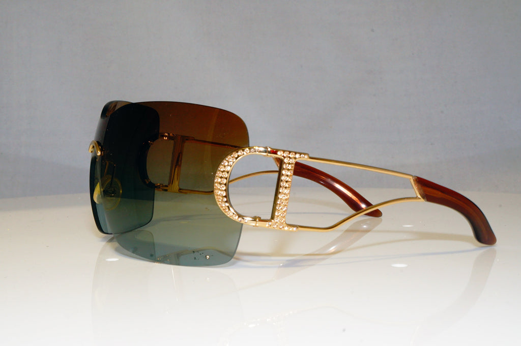 DIOR Womens Diamante Oversized Designer Sunglasses Shield DIORLY 1 J5JKI 17332