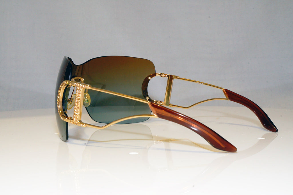DIOR Womens Diamante Oversized Designer Sunglasses Shield DIORLY 1 J5JKI 17332
