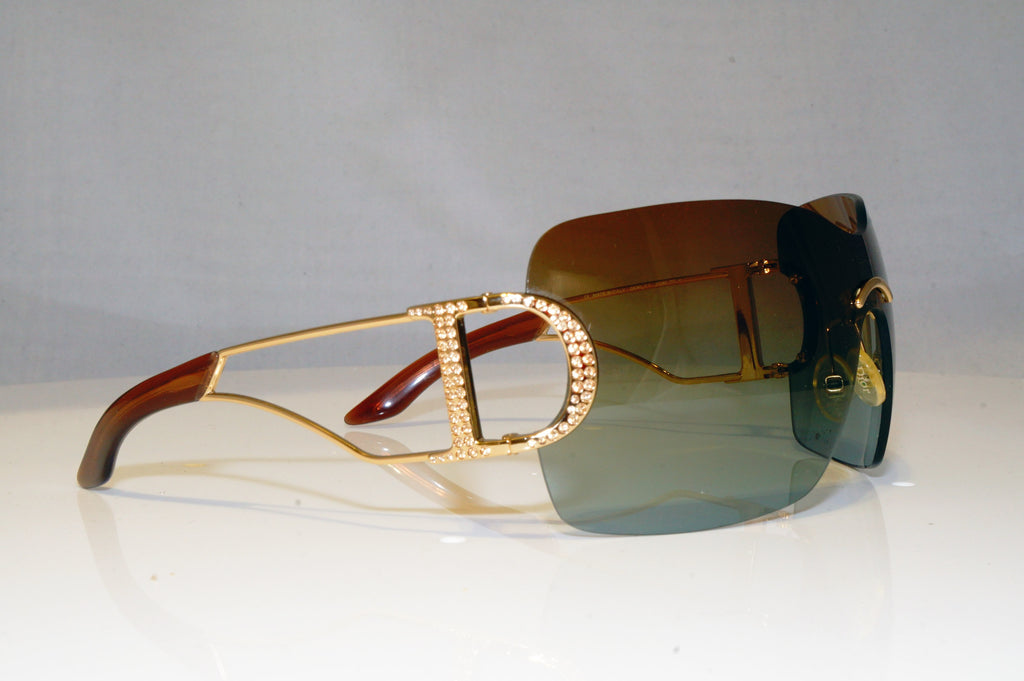 DIOR Womens Diamante Oversized Designer Sunglasses Shield DIORLY 1 J5JKI 17332