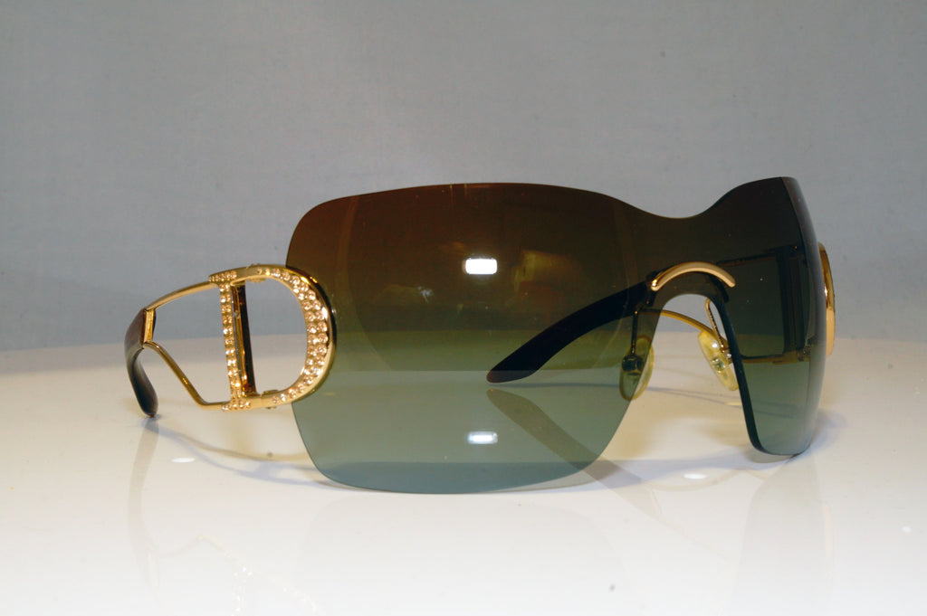 DIOR Womens Diamante Oversized Designer Sunglasses Shield DIORLY 1 J5JKI 17332
