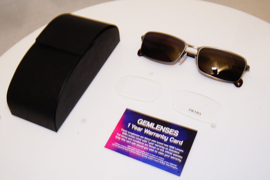 PRADA Mens Designer Sunglasses Black Rectangle VPR 61Q LAI-101 18057