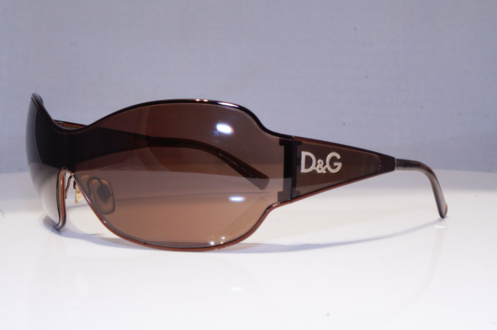 DOLCE & GABBANA Womens Designer Sunglasses Brown Shield D&G 6006 012/73 20349