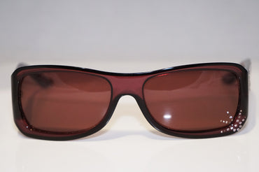 DIOR Vintage Womens Designer Crystal Sunglasses Burgundy SPIDIOR 2 VG2EF 14568
