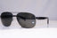 PRADA Mens Polarized Designer Sunglasses Black Aviator SPR 52P 5AV-5W1 18009