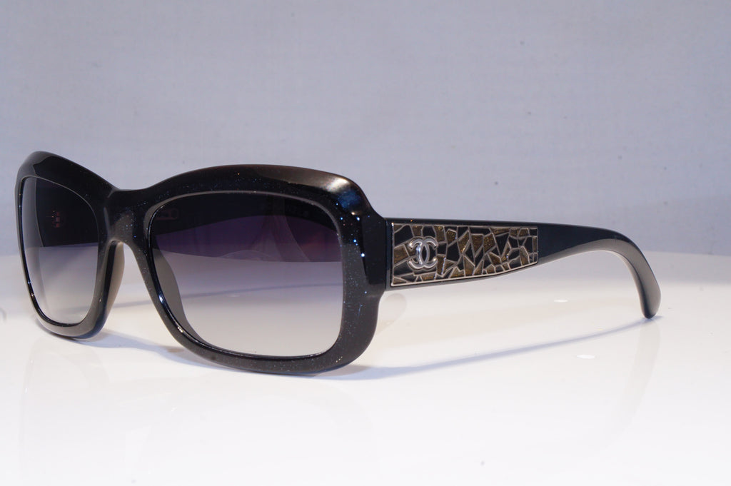 CHANEL Womens Designer Sunglasses Black Rectangle GLITTER 5233 1283/3C 20343