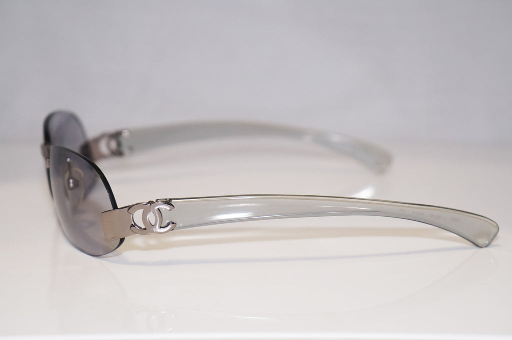 CHANEL Vintage Womens Designer Sunglasses Clear Rectangle 4037 C168 87 14554