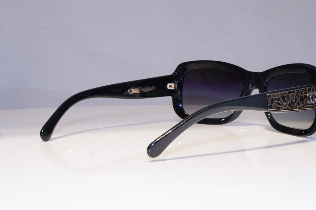 CHANEL Womens Designer Sunglasses Black Rectangle GLITTER 5233 1283/3C 20343