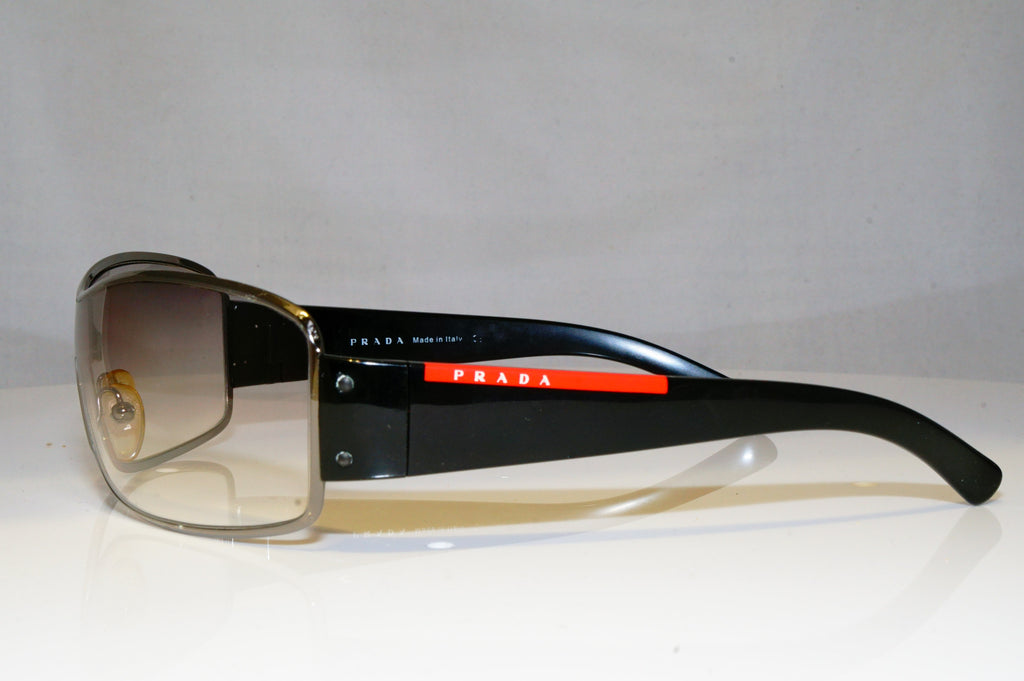 PRADA Mens Designer Sunglasses Black Shield SPS 52E 5AV-5D1 17155