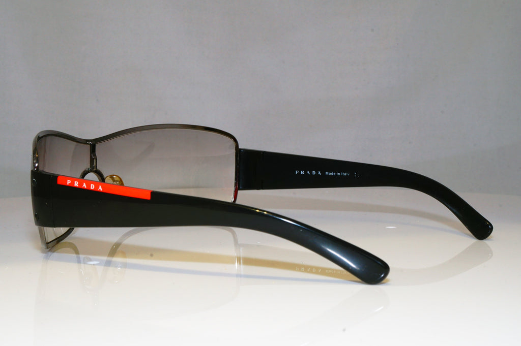 PRADA Mens Designer Sunglasses Black Shield SPS 52E 5AV-5D1 17155