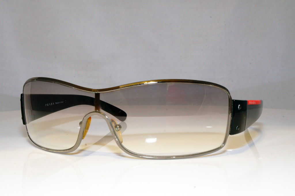 PRADA Mens Designer Sunglasses Black Shield SPS 52E 5AV-5D1 17155