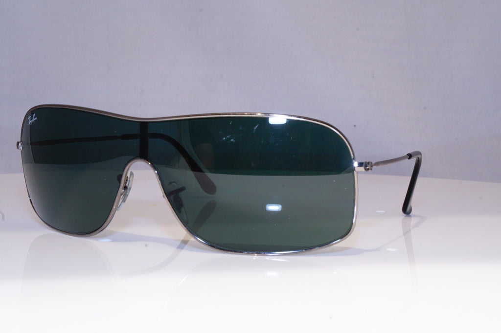 RAY-BAN Mens Designer Sunglasses Silver Shield RB 3341 004/71 19277