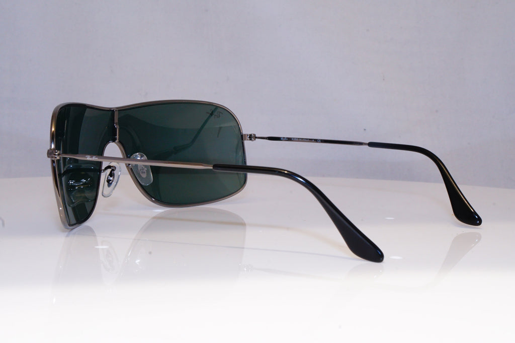 RAY-BAN Mens Designer Sunglasses Silver Shield RB 3341 004/71 19277
