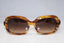 BVLGARI Vintage Womens Designer Sunglasses Brown Rectangle 830 591 3 14537