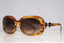 BVLGARI Vintage Womens Designer Sunglasses Brown Rectangle 830 591 3 14537