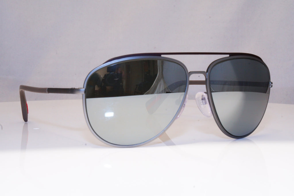 PRADA Mens Polarized Mirror Designer Sunglasses Aviator SPS 55R DG1-5KO 18033