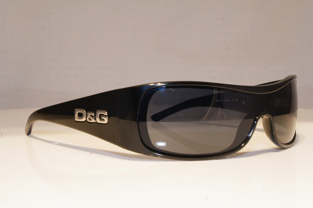 DOLCE & GABBANA Mens Designer Sunglasses Black Shield D&G 8047 501/87 18955