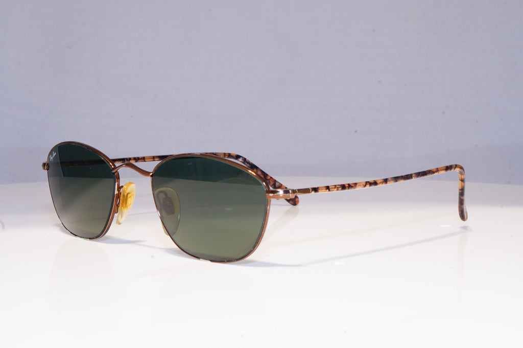 RAY-BAN Mens Vintage 1990 Designer Sunglasses Brown Rectangle W2656 BRN 20342