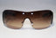 PRADA Mens Designer Sunglasses Brown Shield SPS 02L 7Y2-6S1 16039