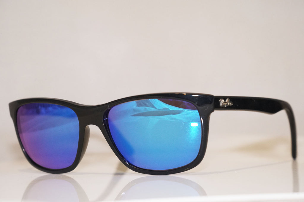 RAY-BAN Mens Designer Flash Mirror Sunglasses Black Square RB 4181 601 9A 14242