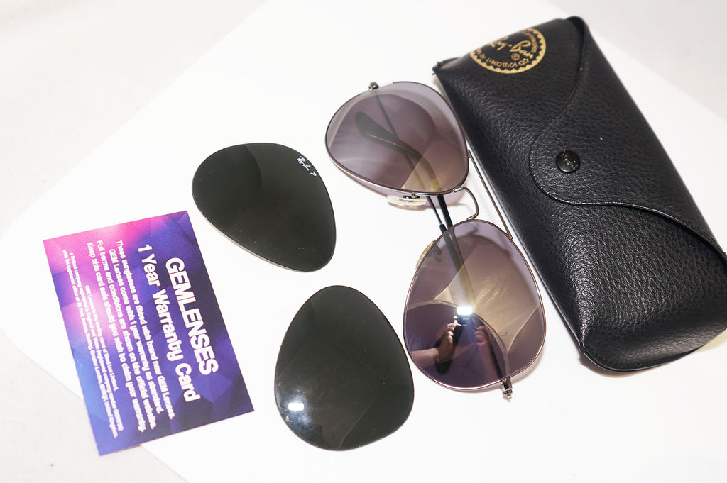 RAY-BAN Mens Designer Flash Mirror Sunglasses Silver Aviator RB3025 004 58 14436
