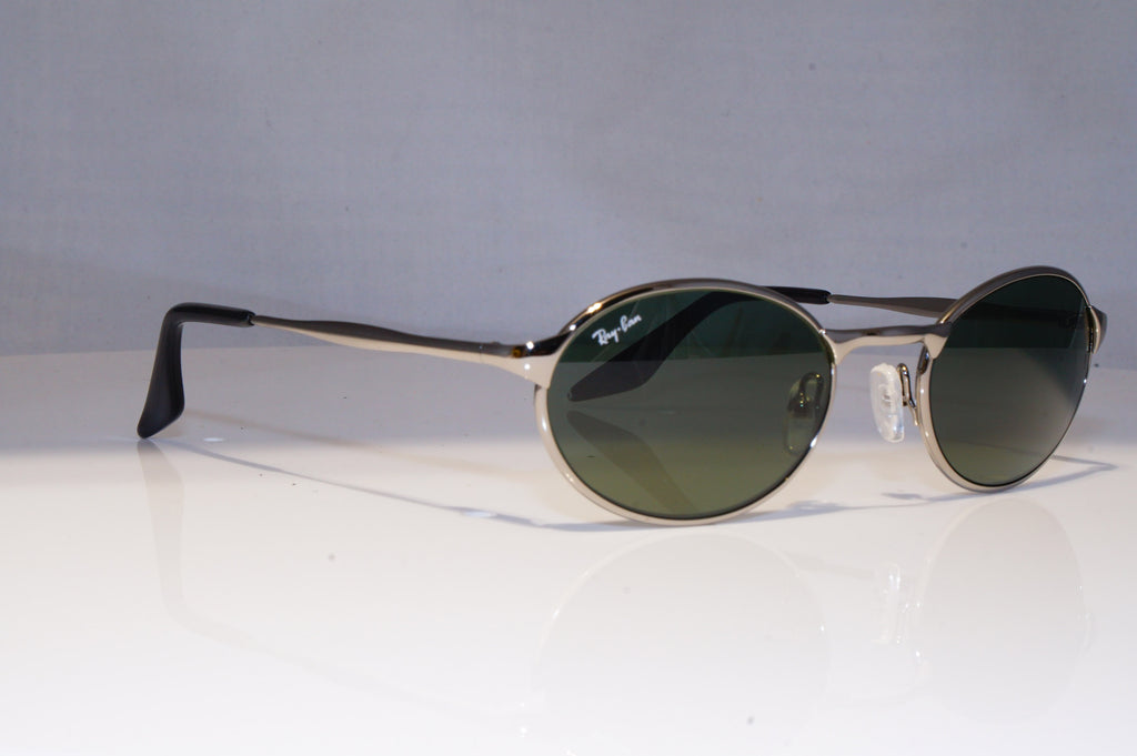 RAY-BAN Mens Vintage Designer Sunglasses Silver Oval W2839 SLV 21096