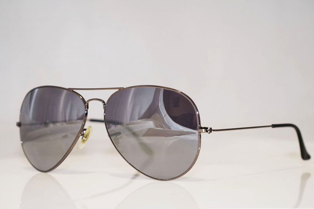 RAY-BAN Mens Designer Sunglasses Silver Wrap RB 3445 004 14419