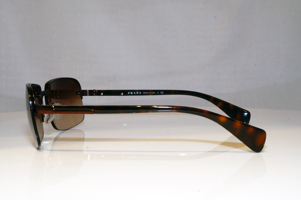 PRADA Mens Boxed Designer Sunglasses Brown Rectangle SPR 61N ACD-6S1 17121
