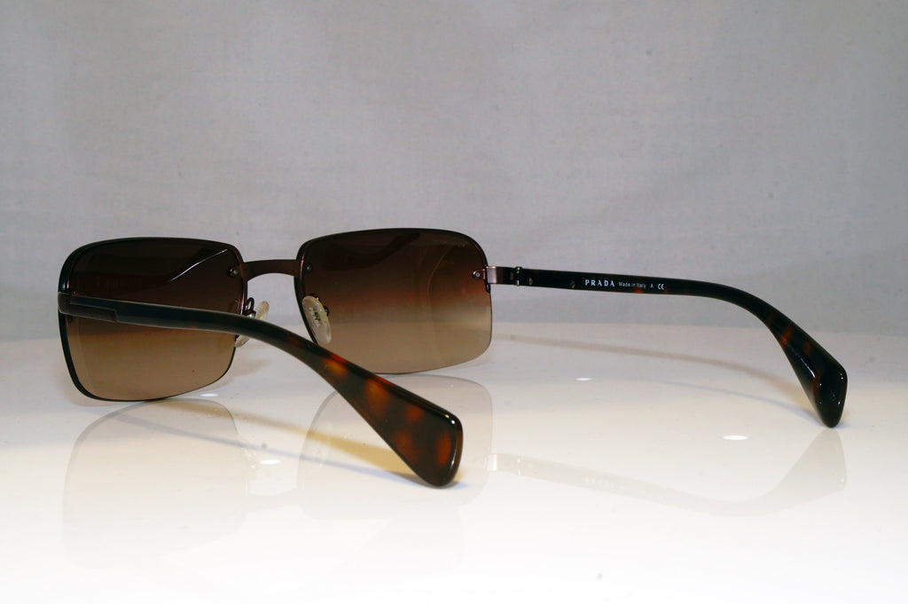PRADA Mens Boxed Designer Sunglasses Brown Rectangle SPR 61N ACD-6S1 17121