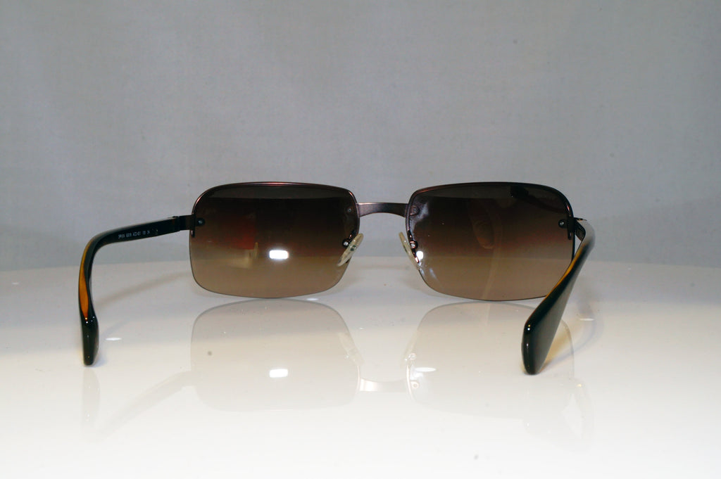 PRADA Mens Boxed Designer Sunglasses Brown Rectangle SPR 61N ACD-6S1 17121