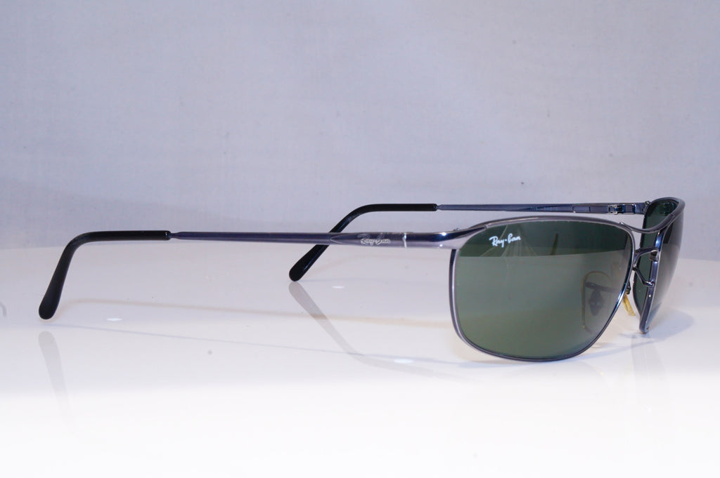 RAY-BAN Mens Vintage 1990 Designer Sunglasses Rectangle RB 3183 002/81 19301