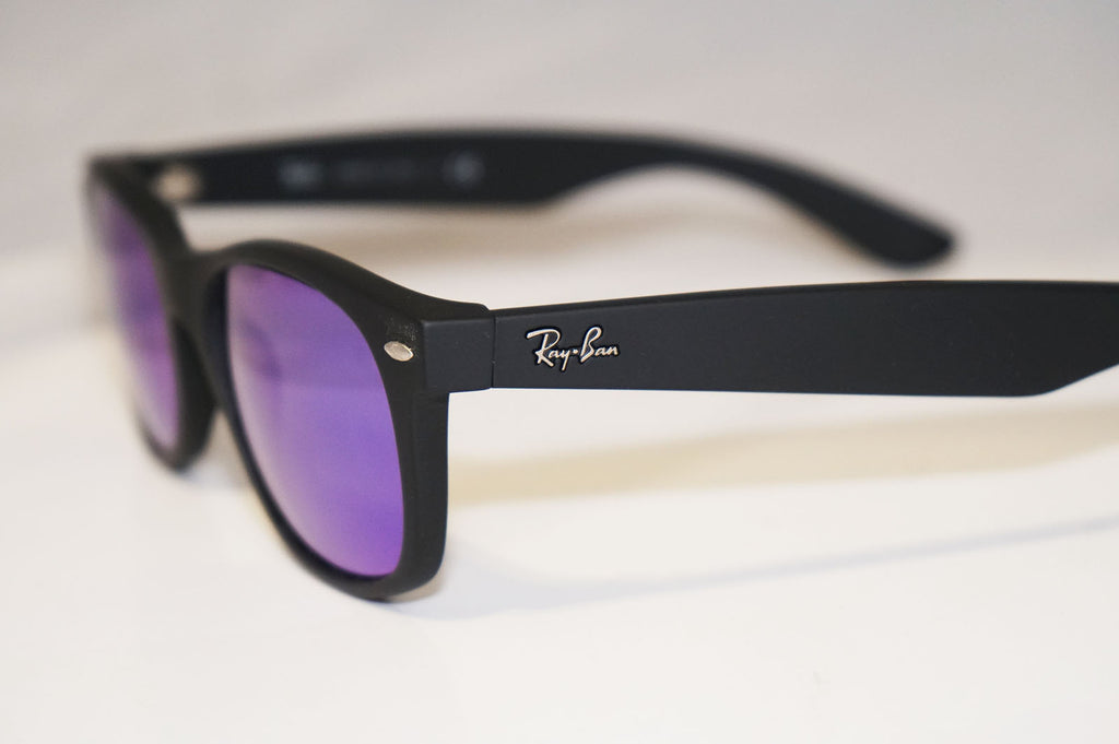 RAY-BAN Mens Designer Flash Mirror Sunglasses Black New Wayfarer RB 2132 14557