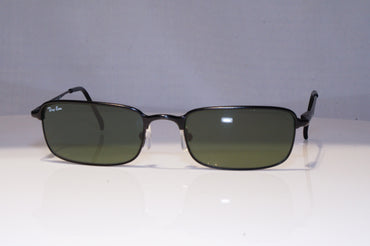 RAY-BAN Mens Vintage Designer Sunglasses Black Rectangle RB 3104 W3098 21097