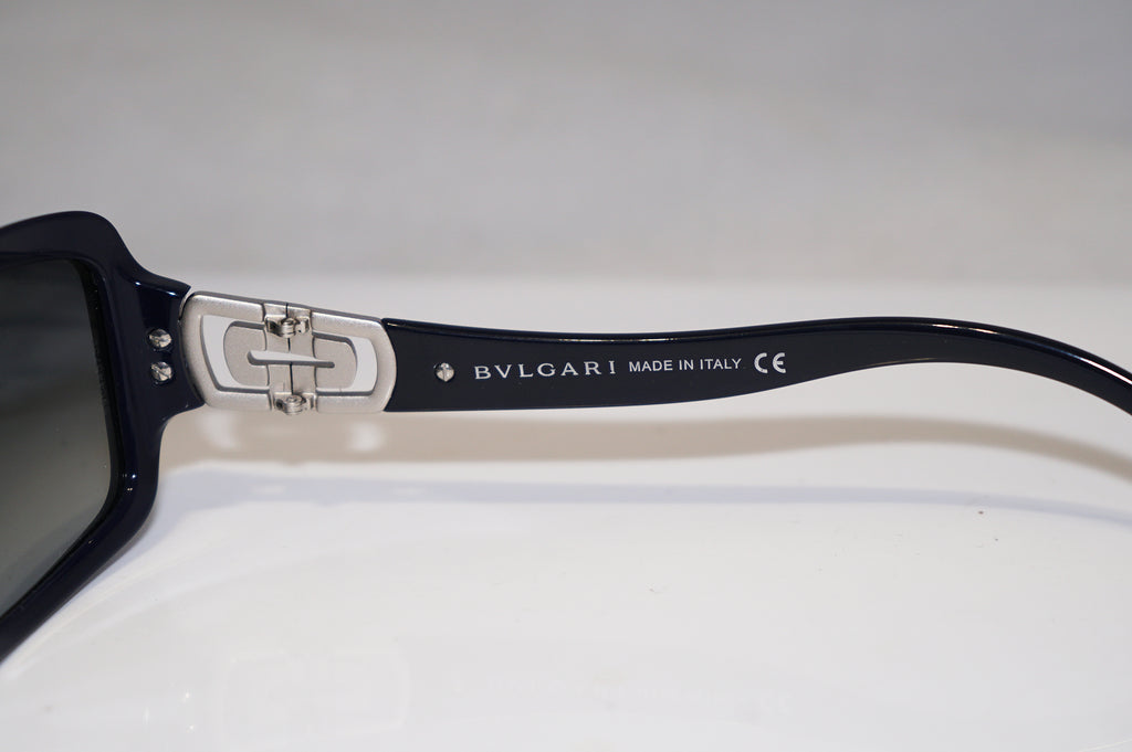 BVLGARI Womens Designer Sunglasses Black-Blue Diamante 8021 899/8G 15768