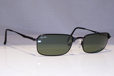RAY-BAN Mens Vintage Designer Sunglasses Black Rectangle RB 3104 W3098 21097