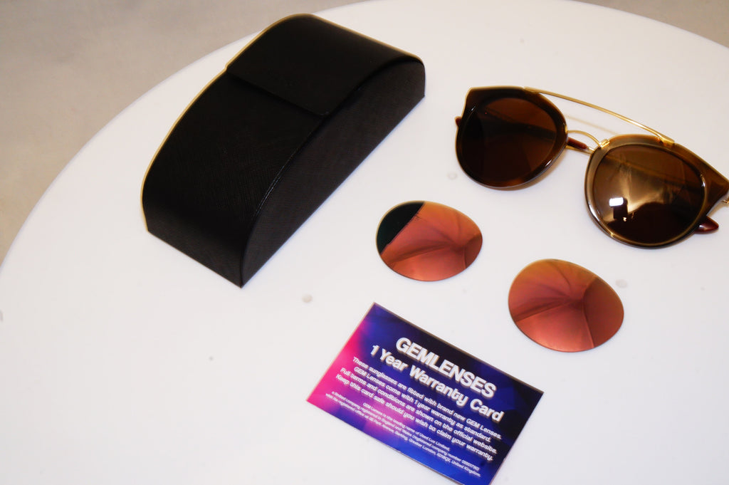 PRADA Womens Designer Sunglasses Gold CINEMA SPR 23S USG-5L2 18034