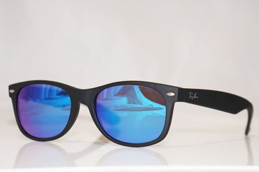 RAY-BAN Mens Designer Flash Mirror Sunglasses Black New Wayfarer RB 2132 14557