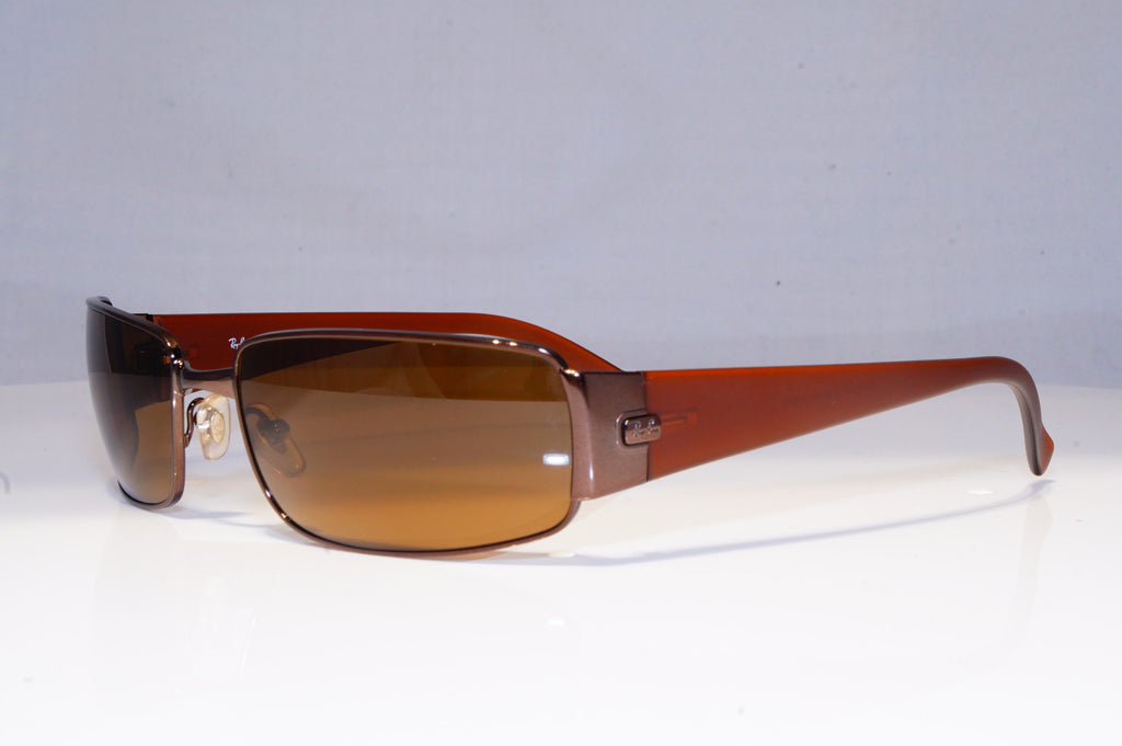 RAY-BAN Mens Polarized Designer Sunglasses Brown Rectangle RB 3237 014/57 20359