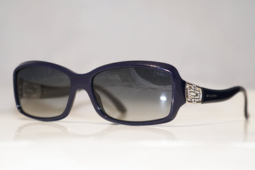 BVLGARI Womens Designer Sunglasses Black-Blue Diamante 8021 899/8G 15768