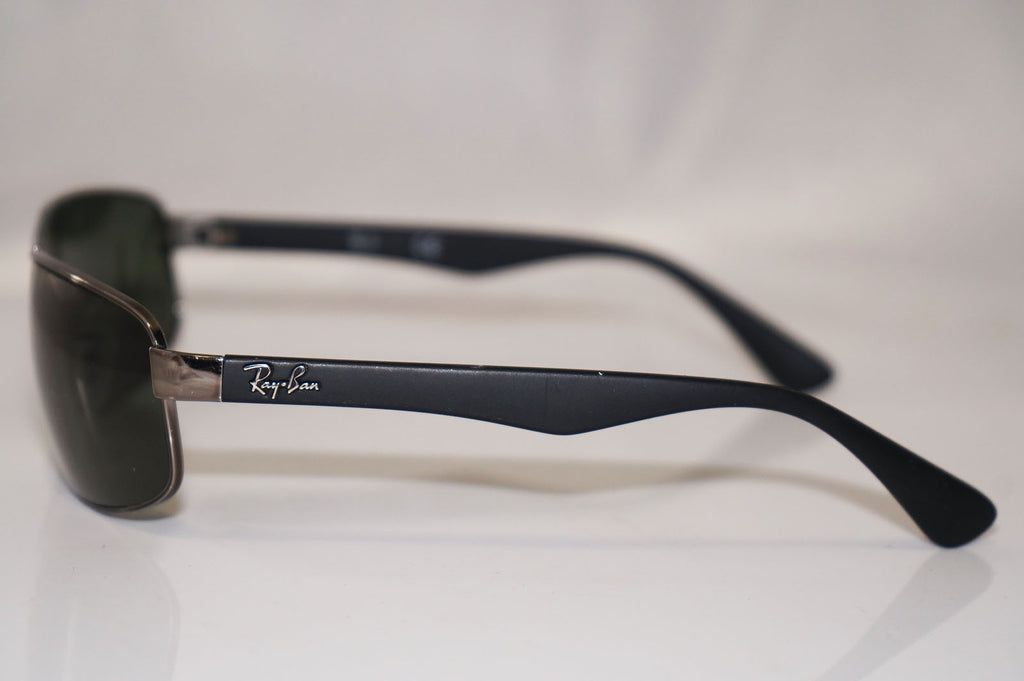 RAY-BAN Mens Designer Sunglasses Silver Wrap RB 3445 004 14419