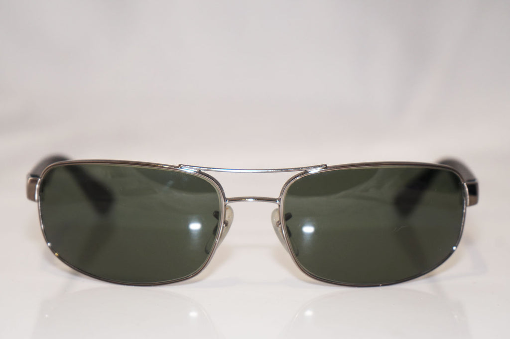 RAY-BAN Mens Designer Sunglasses Silver Wrap RB 3445 004 14419