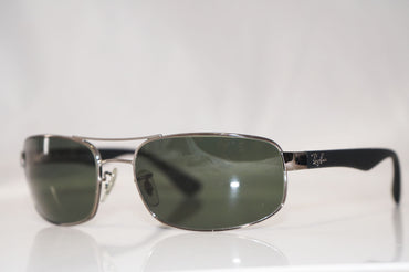 RAY-BAN Mens Designer Sunglasses Silver Wrap RB 3445 004 14419