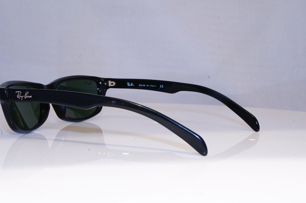 RAY-BAN Mens Vintage 1990 Designer Sunglasses Black Rectangle RB 2117 901 19292