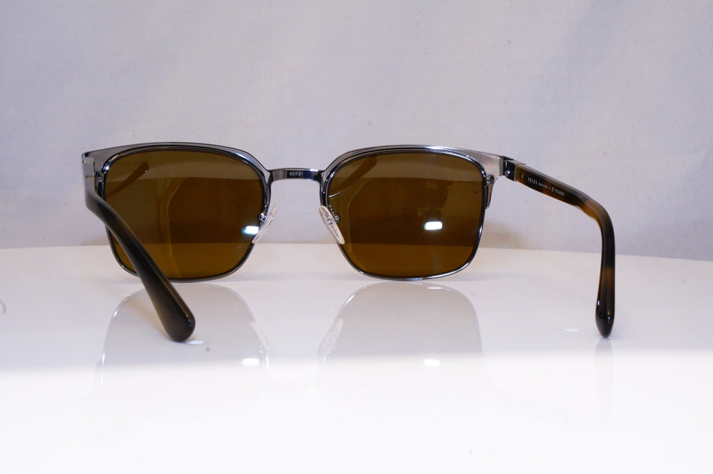 PRADA Mens Polarized Designer Sunglasses Brown Clubmaster SSPR 61S U6C-5Y1 17985