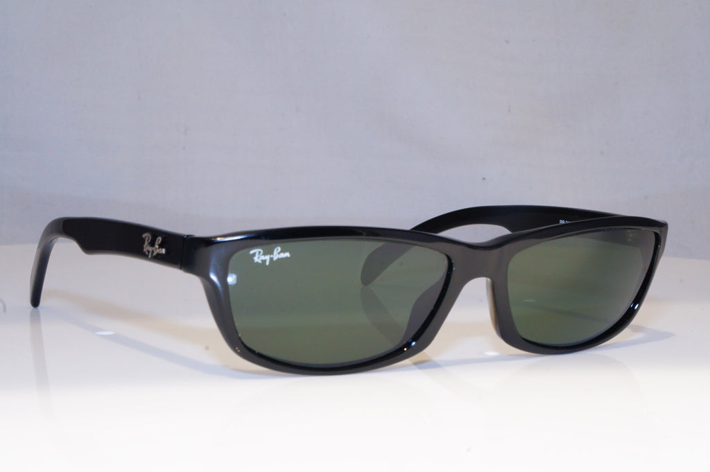 RAY-BAN Mens Vintage 1990 Designer Sunglasses Black Rectangle RB 2117 901 19292