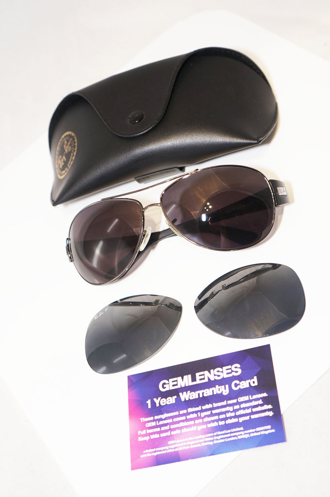 RAY-BAN Vintage Womens Designer Sunglasses Brown Rectangle RB 2130 902 14531